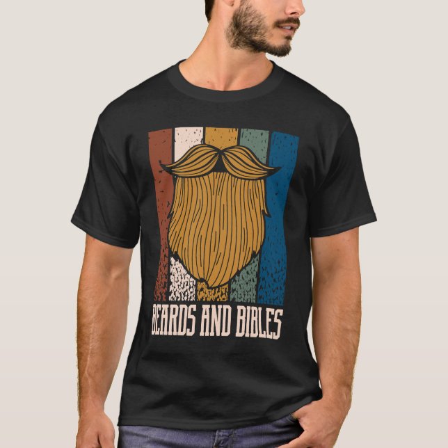 Camiseta Beards and Bibles Motivational Quote Christian Ins (Frente)