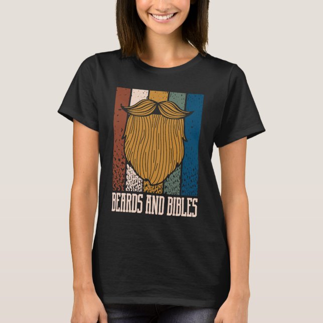 Camiseta Beards and Bibles Motivational Quote Christian Ins (Frente)