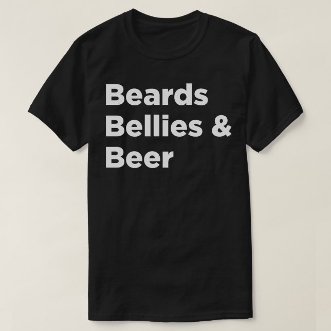 Camiseta Beards Bellies Beer 1 (Frente do Design)