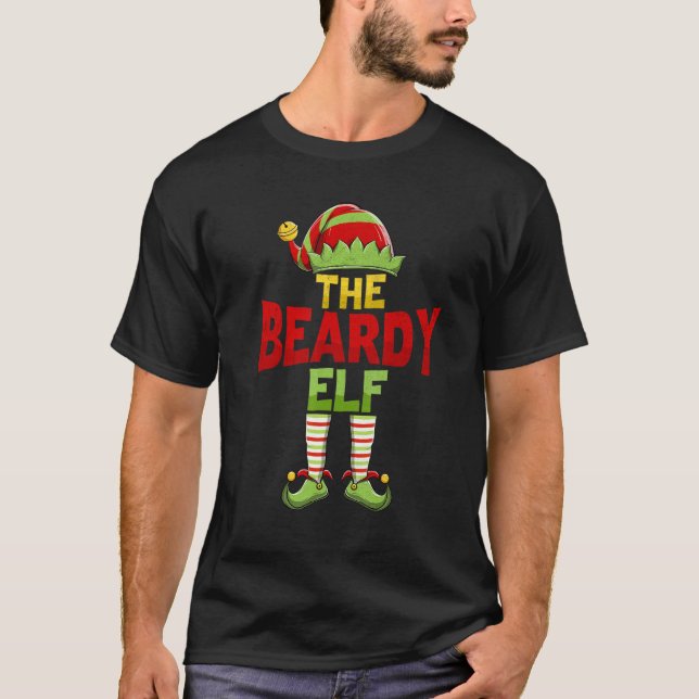 Camiseta Beardy ELF Family Matching Group Christmas Pajamas (Frente)