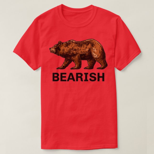 CAMISETA BEARISH STOCK INVESTING (Frente do Design)