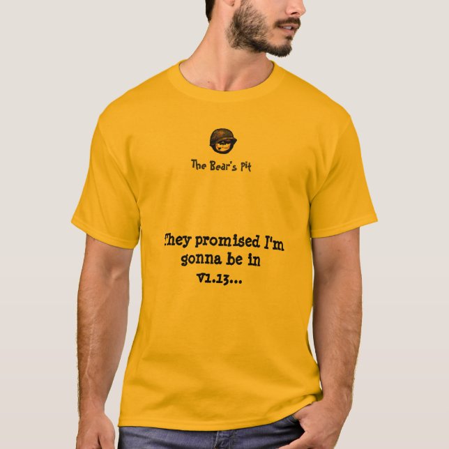 Camiseta Bearpit de "Amarelo-Camisa v1.13 " (Frente)