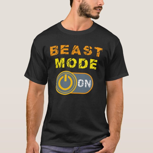 Camiseta Beast   Beast Activated Workout Gym Mode (Frente)