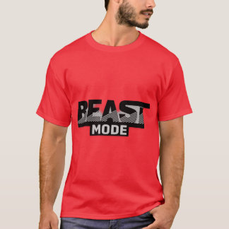 Camiseta Beast Mode Fitness Motivation Quote T-Shirt