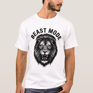 Camiseta Beast Mode Lion Head – Bold Power Design