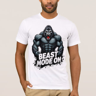 Camiseta Beast Mode On – Power Unleashed Gym Tee