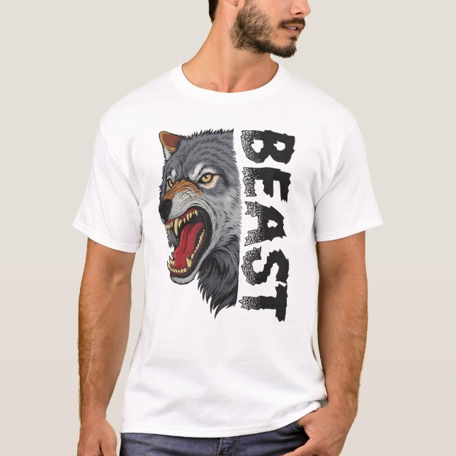 Camiseta Beast Mode Wolf Tee (Frente)