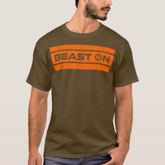 Camiseta Beast ON Orange Modern Malhação Simple Gym Motivat