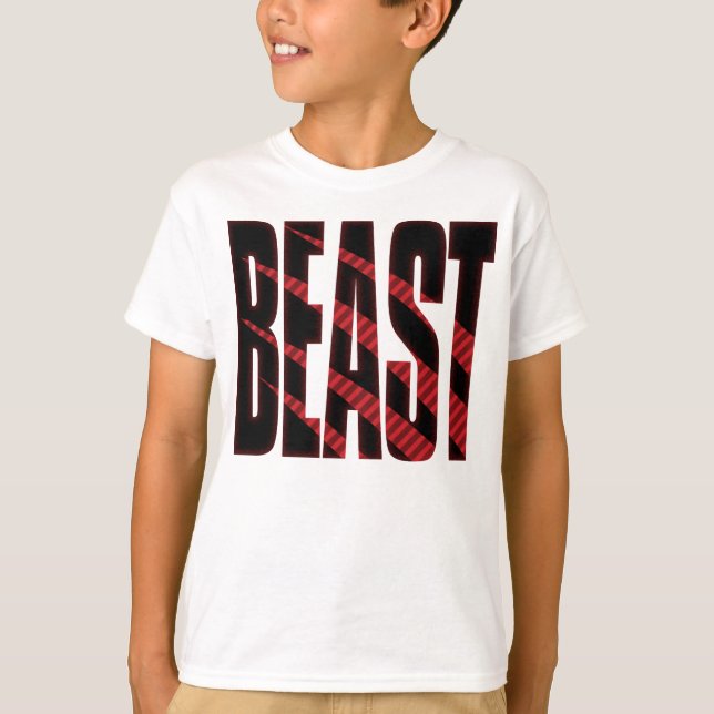 Camiseta BEAST. Tough.Hardcore.Muscle.Wild.Animal (Frente)