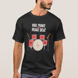 Camiseta Beat Drum Drumming Drummer Day Happy Valent