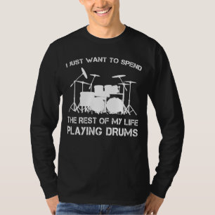 Camiseta Beat Lifes Rhythm: Drummers Engraçados Dream T-Shi