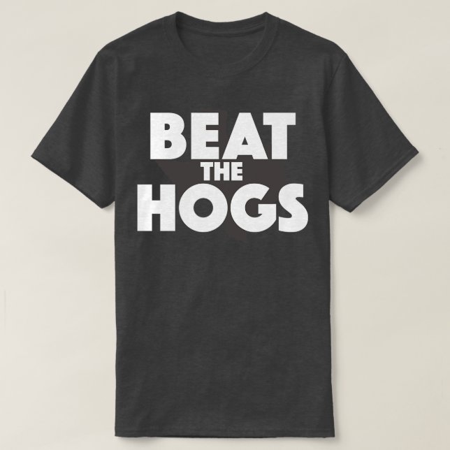 Camiseta Beat the Hogs Aggie (Frente do Design)