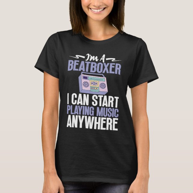 Camiseta Beatboxer Playing Music Beatbox Beatboxing (Frente)