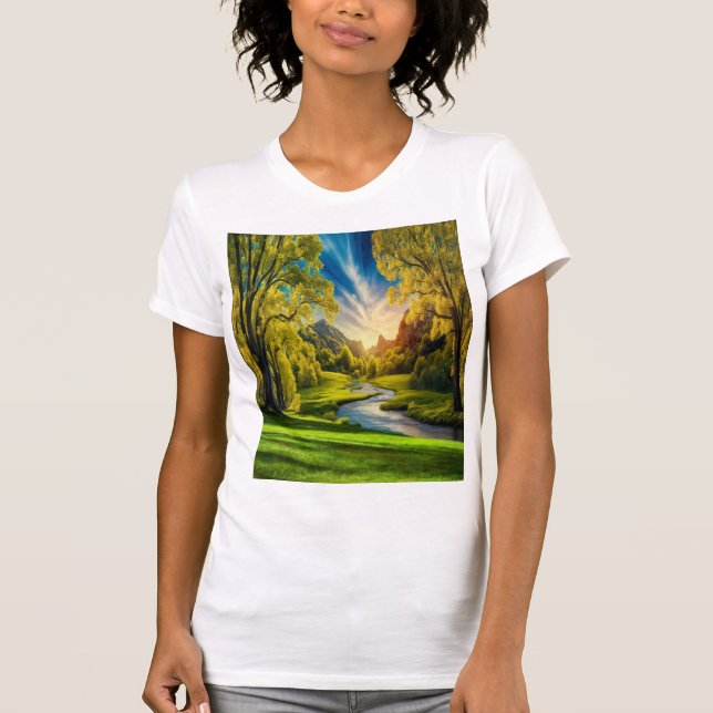 Camiseta Beatiful nature amezing (Frente)