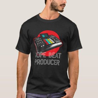 Camiseta Beatmaker Drum Machine Pun Costume para Música Pro
