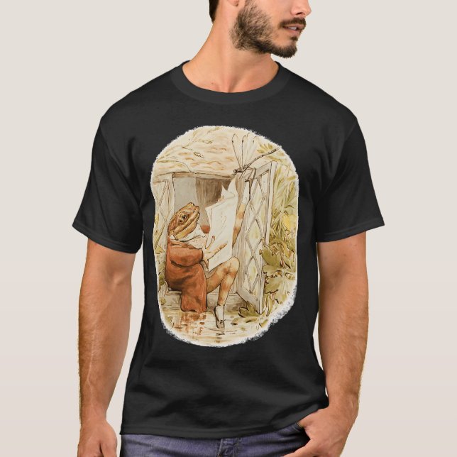 Camiseta Beatrix Potter - Jeremy Fisher e o vaga-lume (Frente)