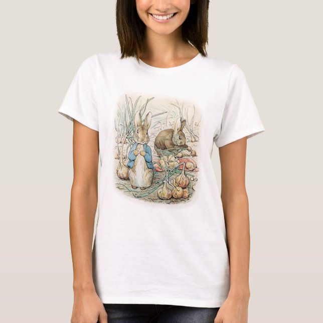 Camiseta Beatrix Potter Peter Rabbit E Benjamin Bunny (Frente)