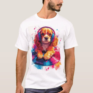 Camiseta Beats & Barks - Música do Cocker Spaniel