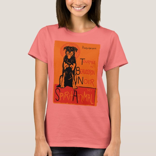 Camiseta Beauceron Cute Dog Womens T-Shirt (Frente)