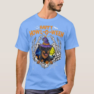 Camiseta Beauceron Skeleton Heart Happy Howleen Costume