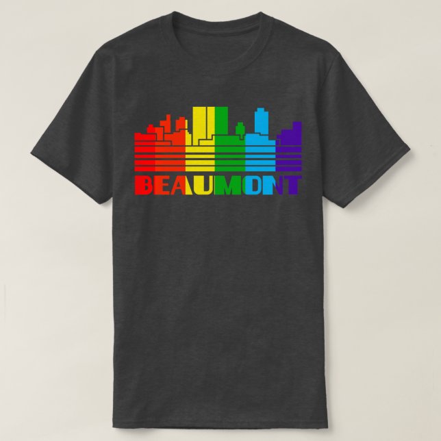 Camiseta Beaumont Pride Beaumont Gift LGBT Apoiante (Frente do Design)