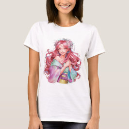 Camiseta beautiful anime girl sticker