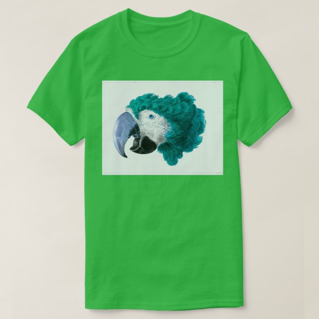 Camiseta Beautiful bird green parrot (Frente do Design)