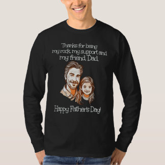 Camiseta Beautiful Dad and Daughter Face for Happy Father's