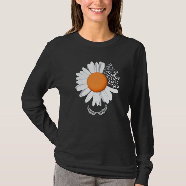 Camiseta Beautiful Daisy With Butterflies Hope Daisy (Frente)