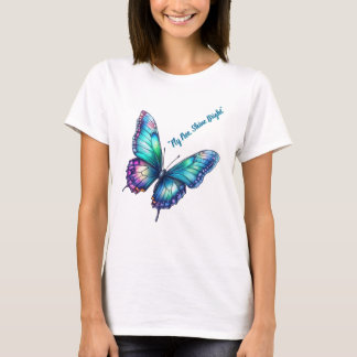 Camiseta Beautiful iridescent shimmering butterfly