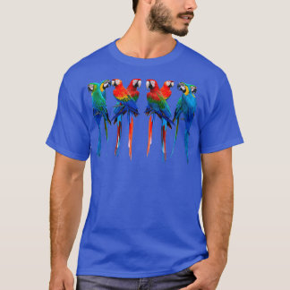 Camiseta Beautiful Macaws The Scarlet Macaw Greenwing Macaw