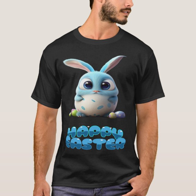 Camiseta beautiful sweet happy Easter bunny (Frente)