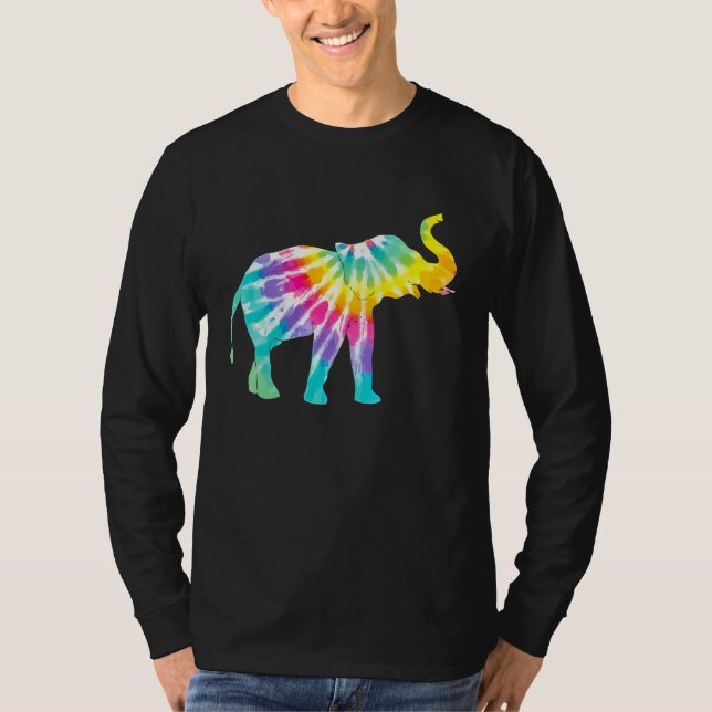 Camiseta Beautiful Tie Dye Elephant (Frente)