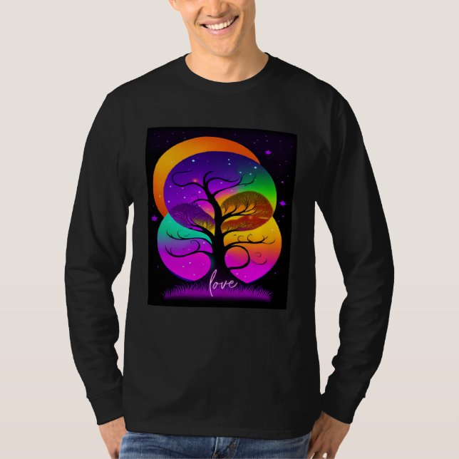 Camiseta Beautiful Vibrant Tree Nature s Beauty  2 (Frente)