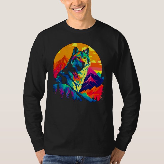 Camiseta Beautiful Wolf Art (Frente)