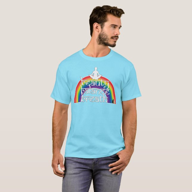 Camiseta Beauty Balance Breath Rainbow Intentions (Frente Completa)