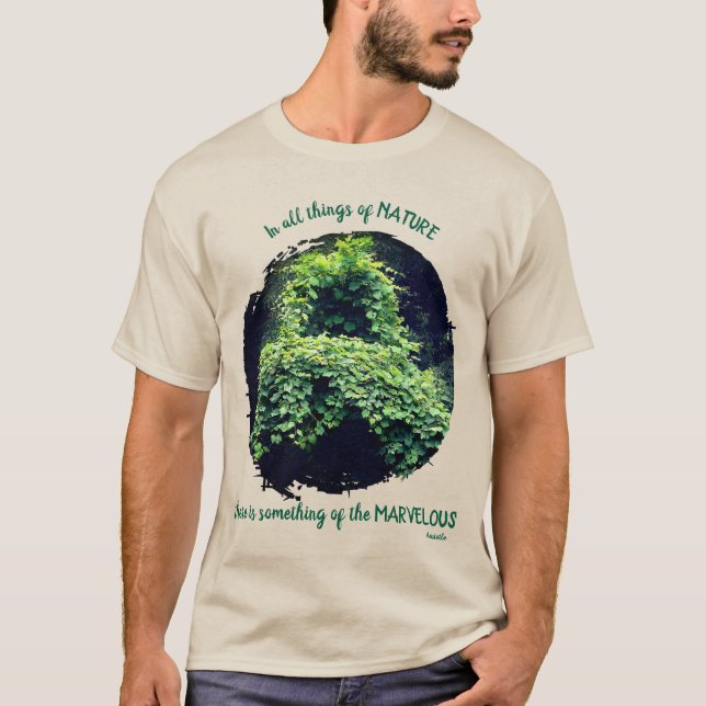 Camiseta Beauty In Nature Vines Inspirational Quote  (Frente)