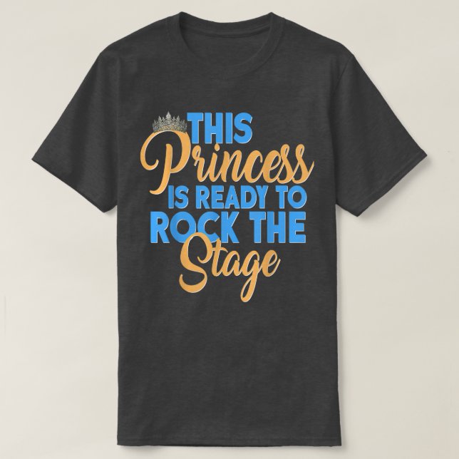 Camiseta Beauty Pageant Shirt Daughter Princess Ready To Ro (Frente do Design)