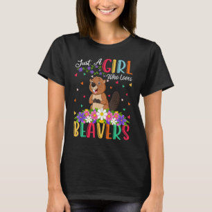 Camiseta Beaver Apenas Uma Menina Que Ama Os Aavernos