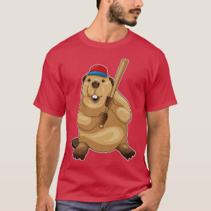 Camiseta Beaver Baseball Bat Baseball