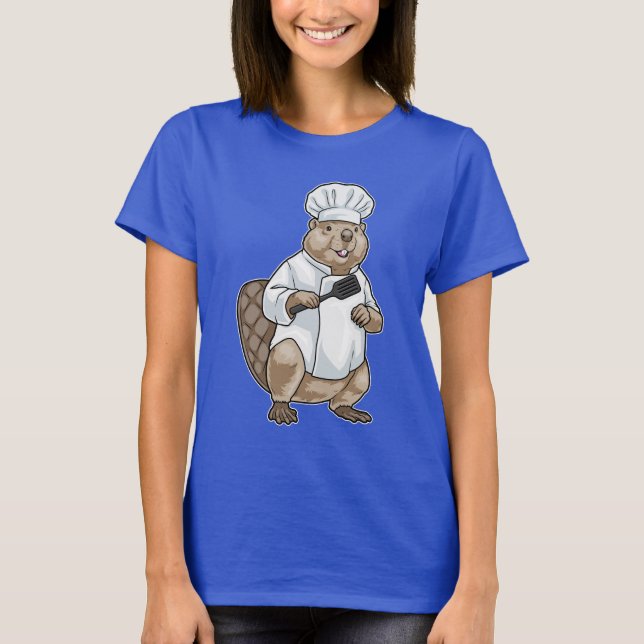 Camiseta Beaver Cook Spatula Cooking (Frente)