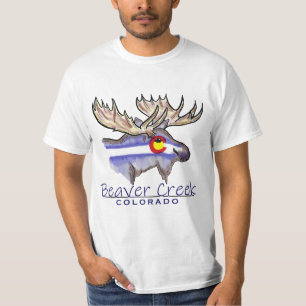 Camiseta Beaver Creek Colorado esboço de alce