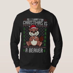 Camiseta Beaver Feio De Natal Vivo De Natal