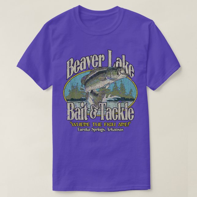 Camiseta Beaver Lake Bait em 1973 (Frente do Design)