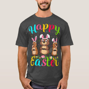 Camiseta Beaver Lover Engraçado Páscoa Coelhinho De Ovo Fel