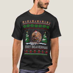 Camiseta Beaver Lover Natal Feio Xmas Beaver Sweet