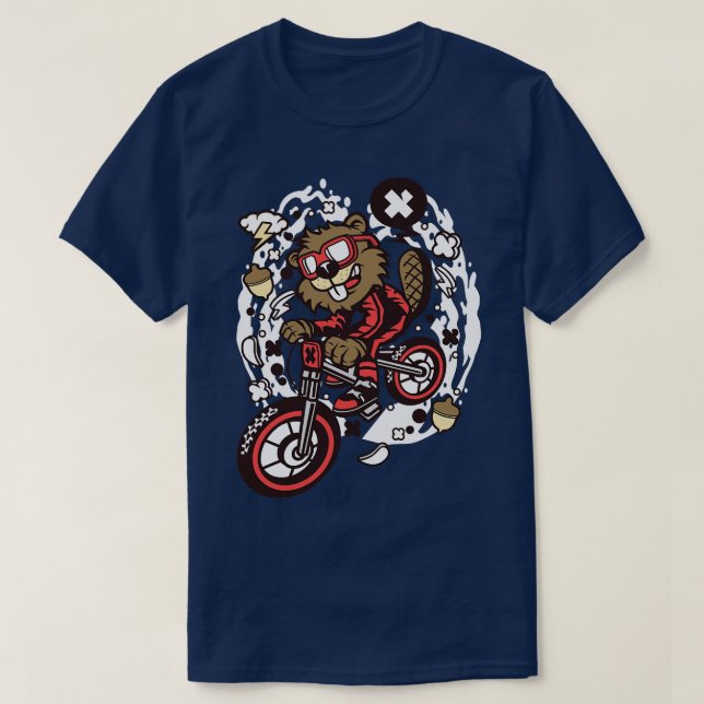 Camiseta Beaver Mountain Biker (Frente do Design)