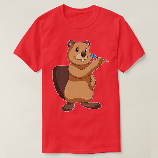 Camiseta Beaver nas Trevas com Dart (Frente do Design)