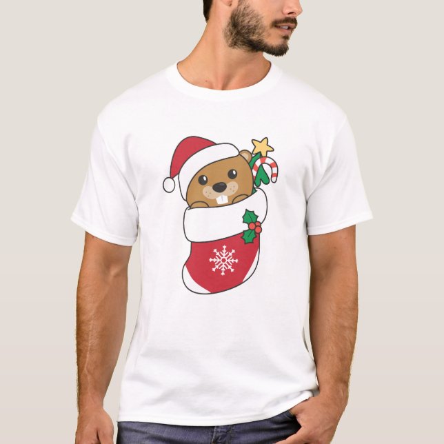 Camiseta Beaver Natal Neve Inverno Beaver (Frente)