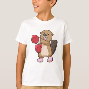 Camiseta Beaver no Boxing com luvas no Boxing